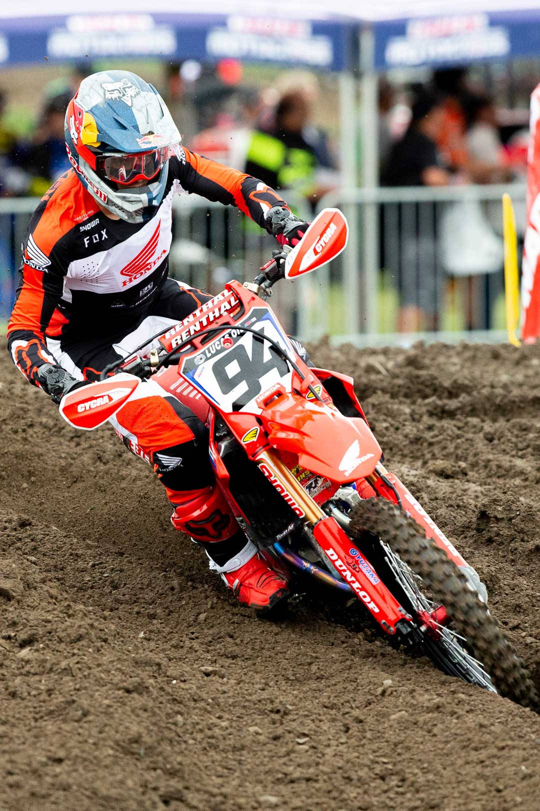 Fox Dirt Bike, red dirt bike, mud, HD Phone Wallpaper