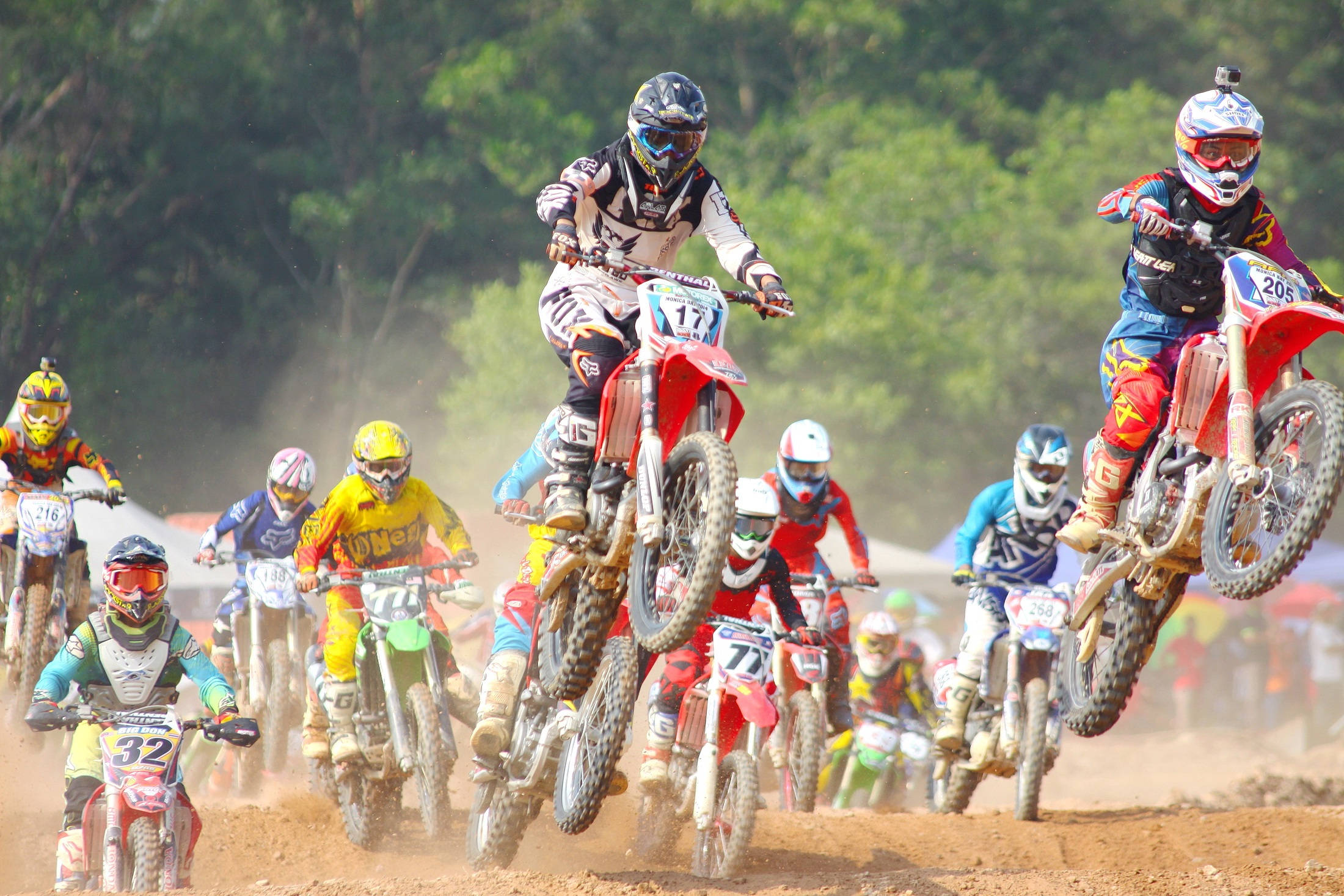 Fox Dirt Bike, dirt bikes, motocross riders, Full HD Desktop Wallpaper