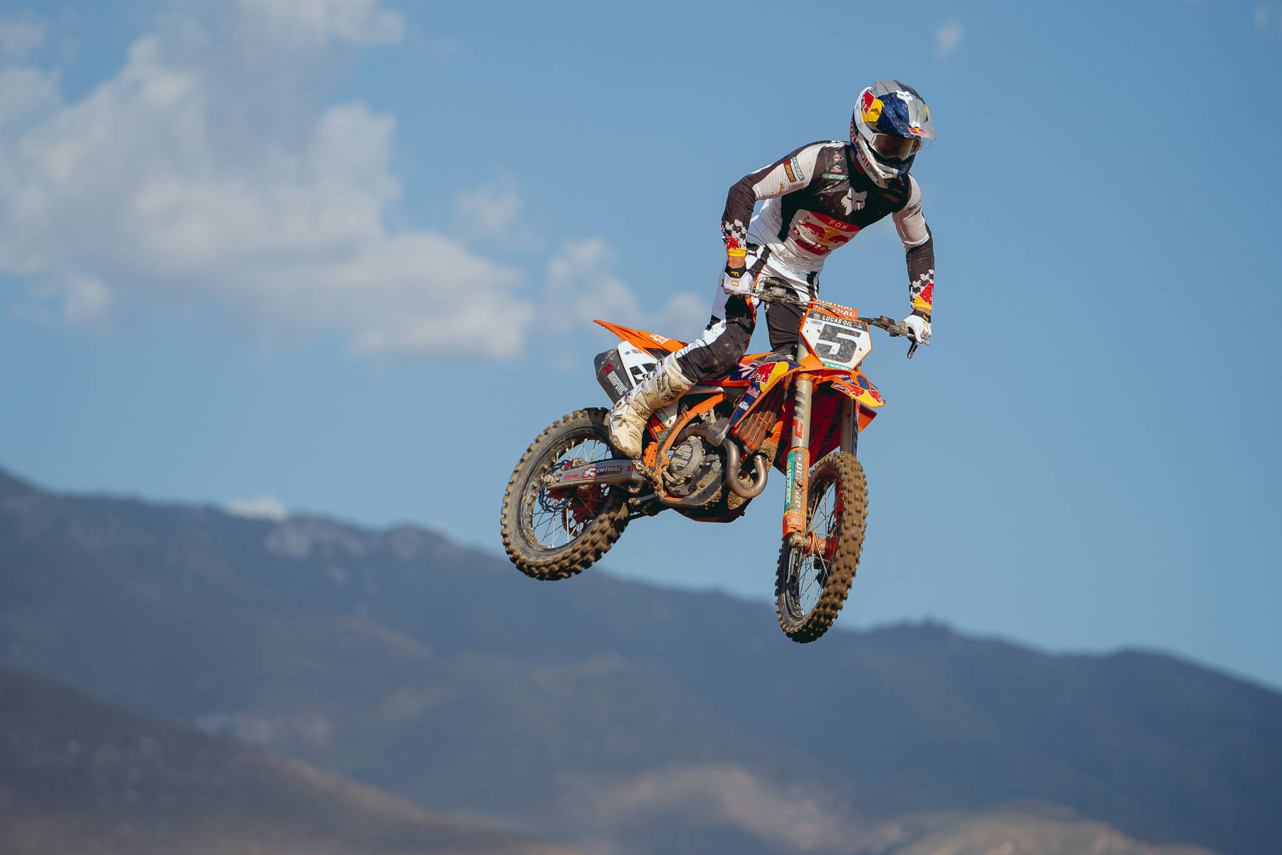 Fox Racing, dirt bike, orange bike, HD Desktop Wallpaper