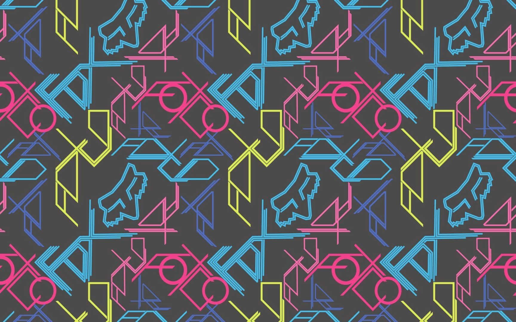 Fox Racing, neon pink, yellow, HD Desktop Wallpaper