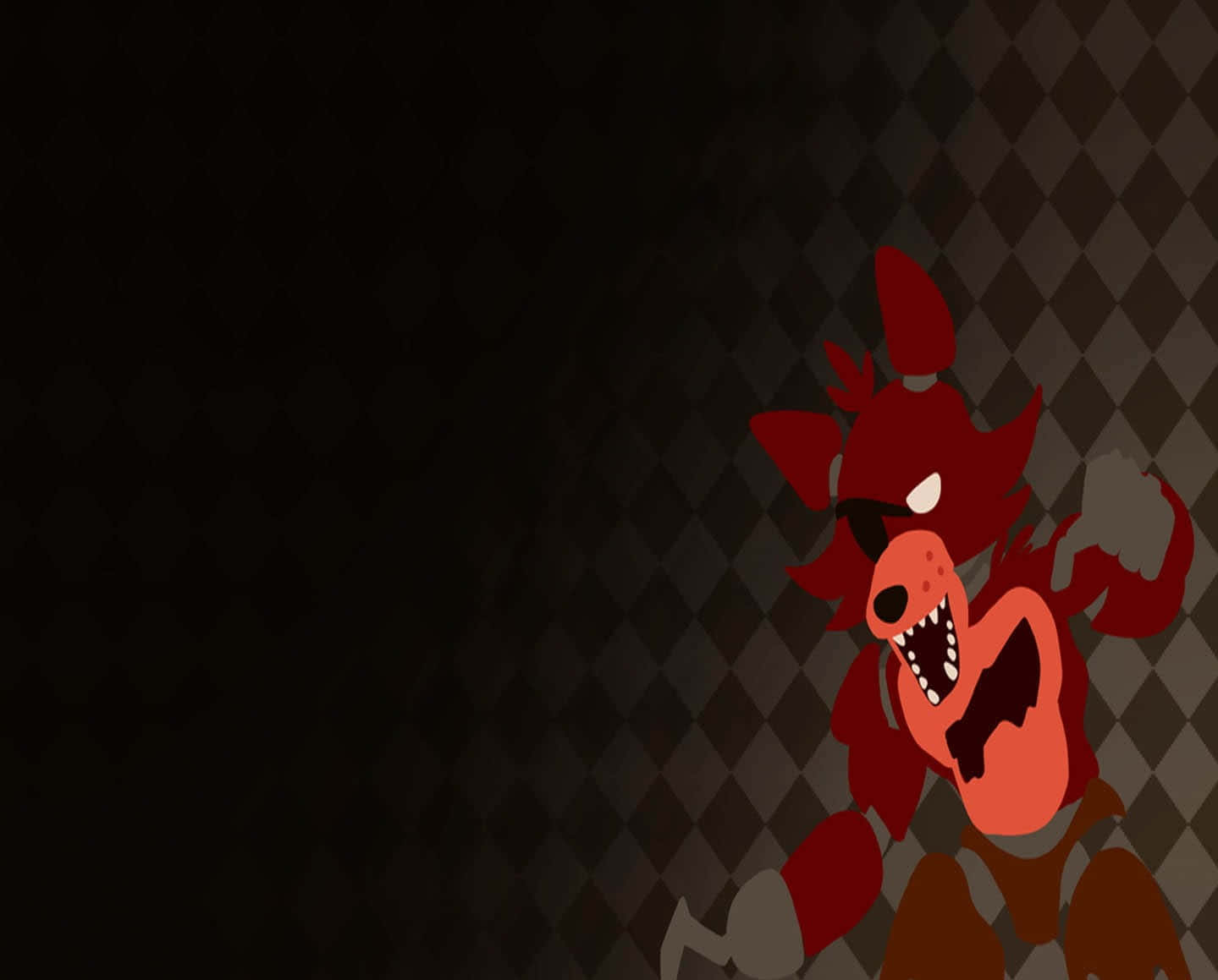 Foxy The Pirate, red animatronic fox, bared teeth, HD Desktop Wallpaper