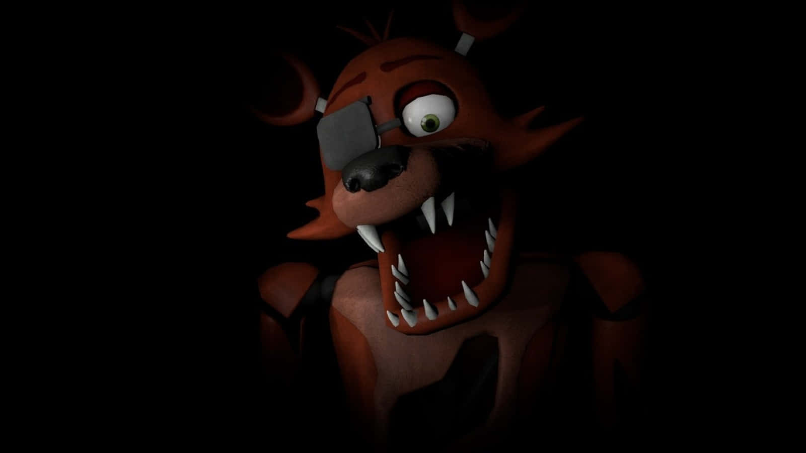 Foxy The Pirate, patch eye, sharp teeth, HD Desktop Wallpaper