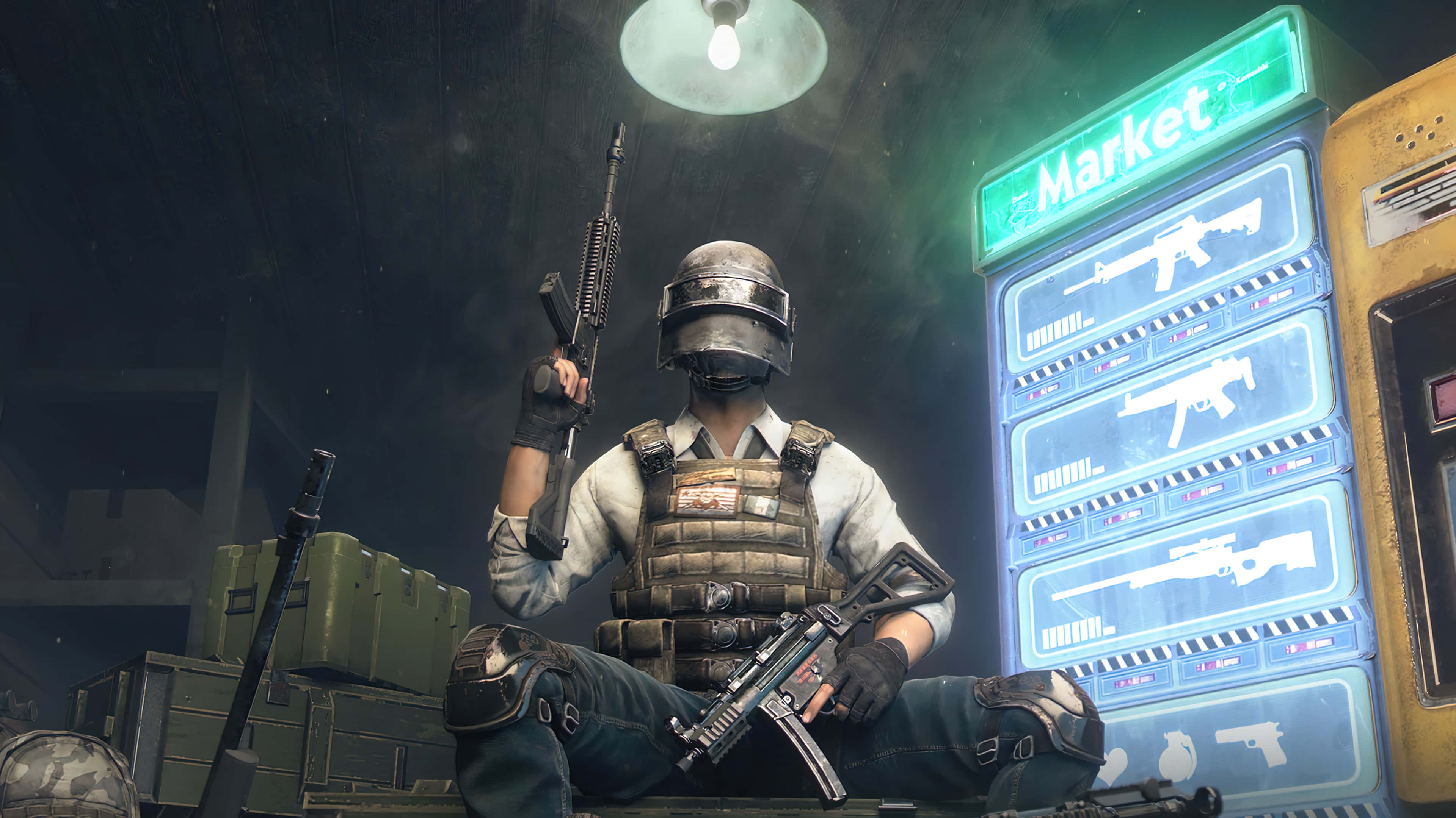 FPS, tactical gear, weapons, 4K Desktop Wallpaper