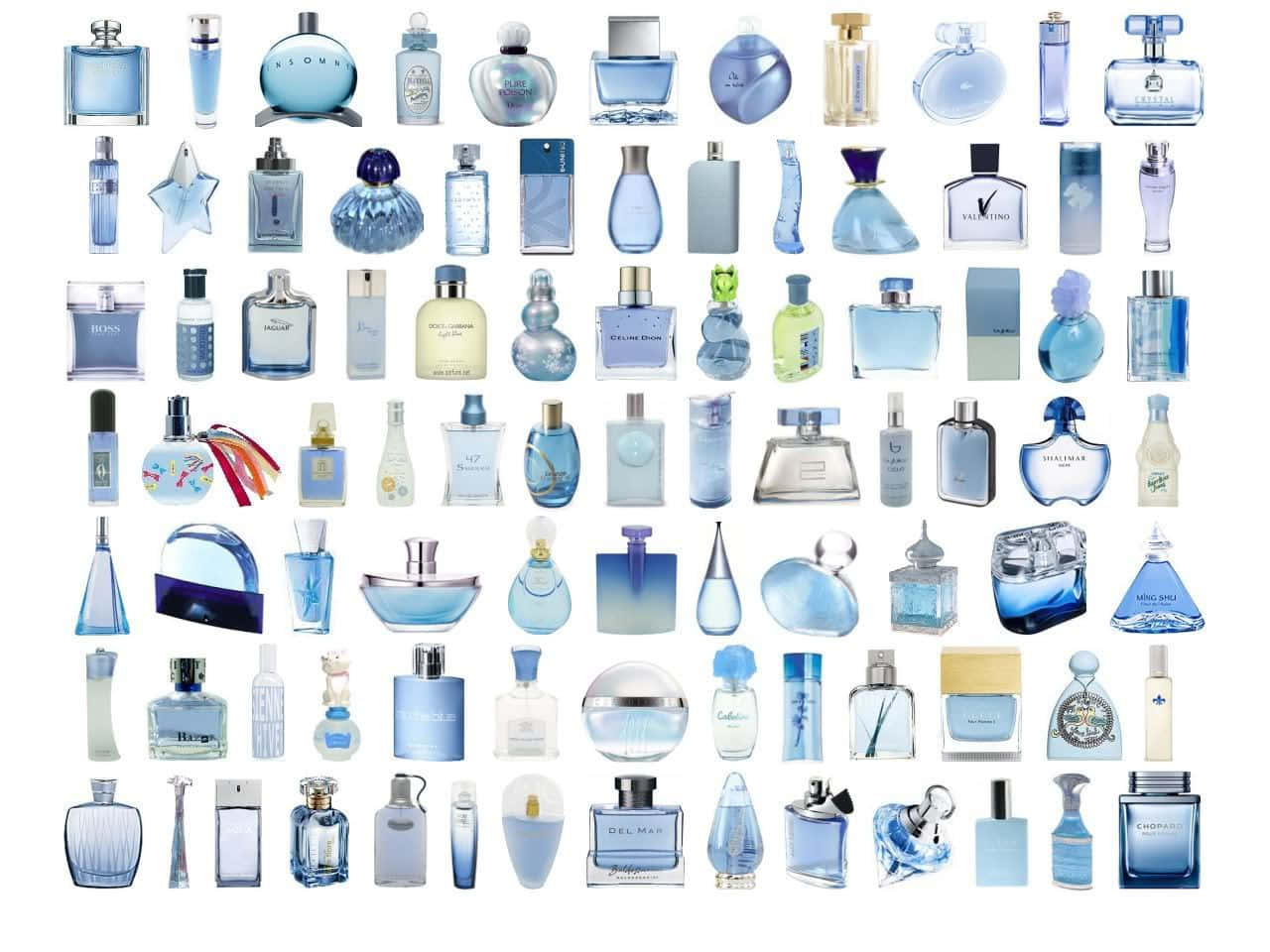 fragrance, blue, clear glass, HD Desktop Wallpaper