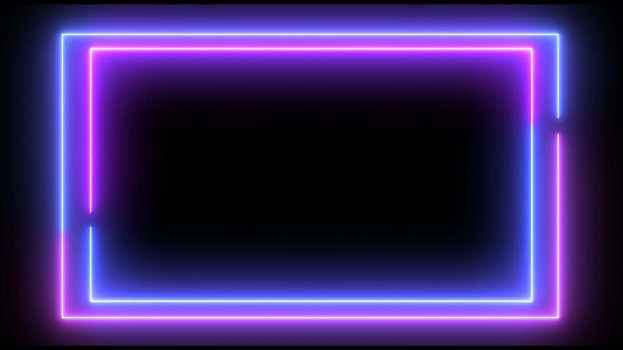 neon purple, blue glowing, dark background, HD Desktop Wallpaper