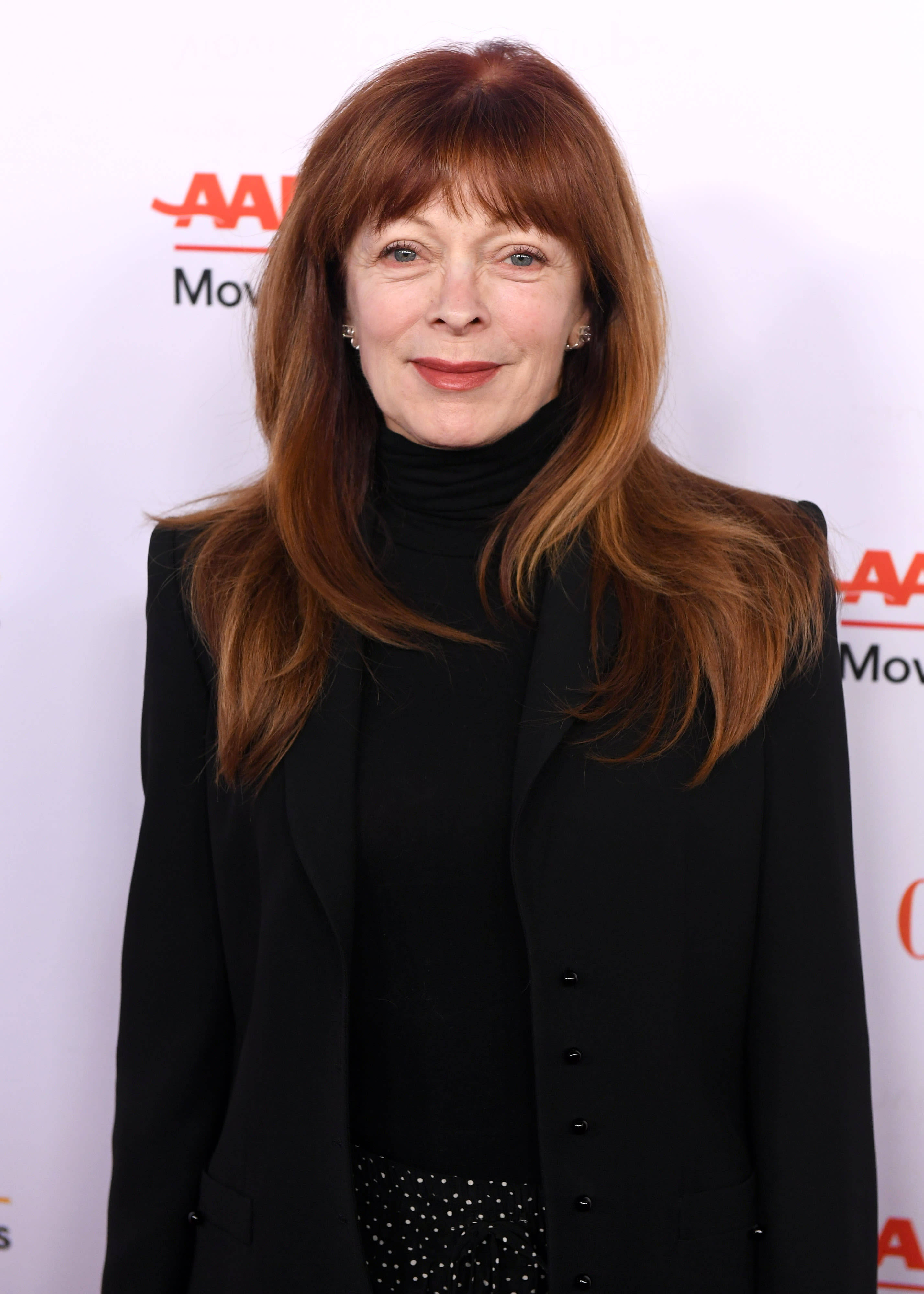 Frances Fisher, turtleneck, red hair, 4K Phone Wallpaper