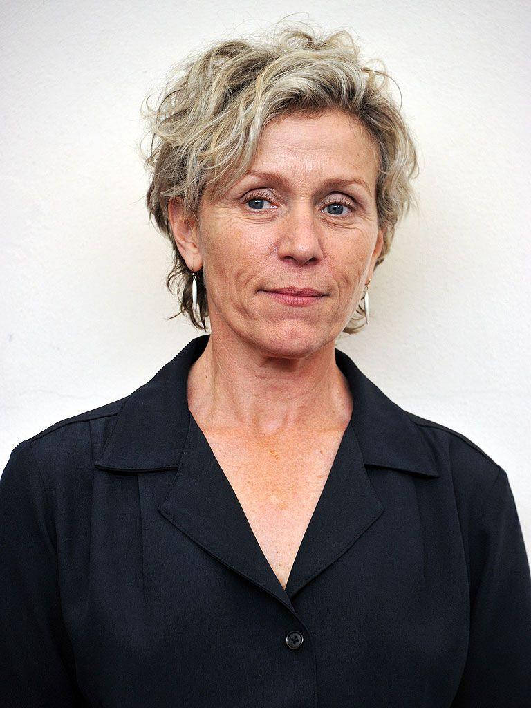 Frances McDormand, 71st Venice Film Festival, black collared shirt, SD Phone Wallpaper