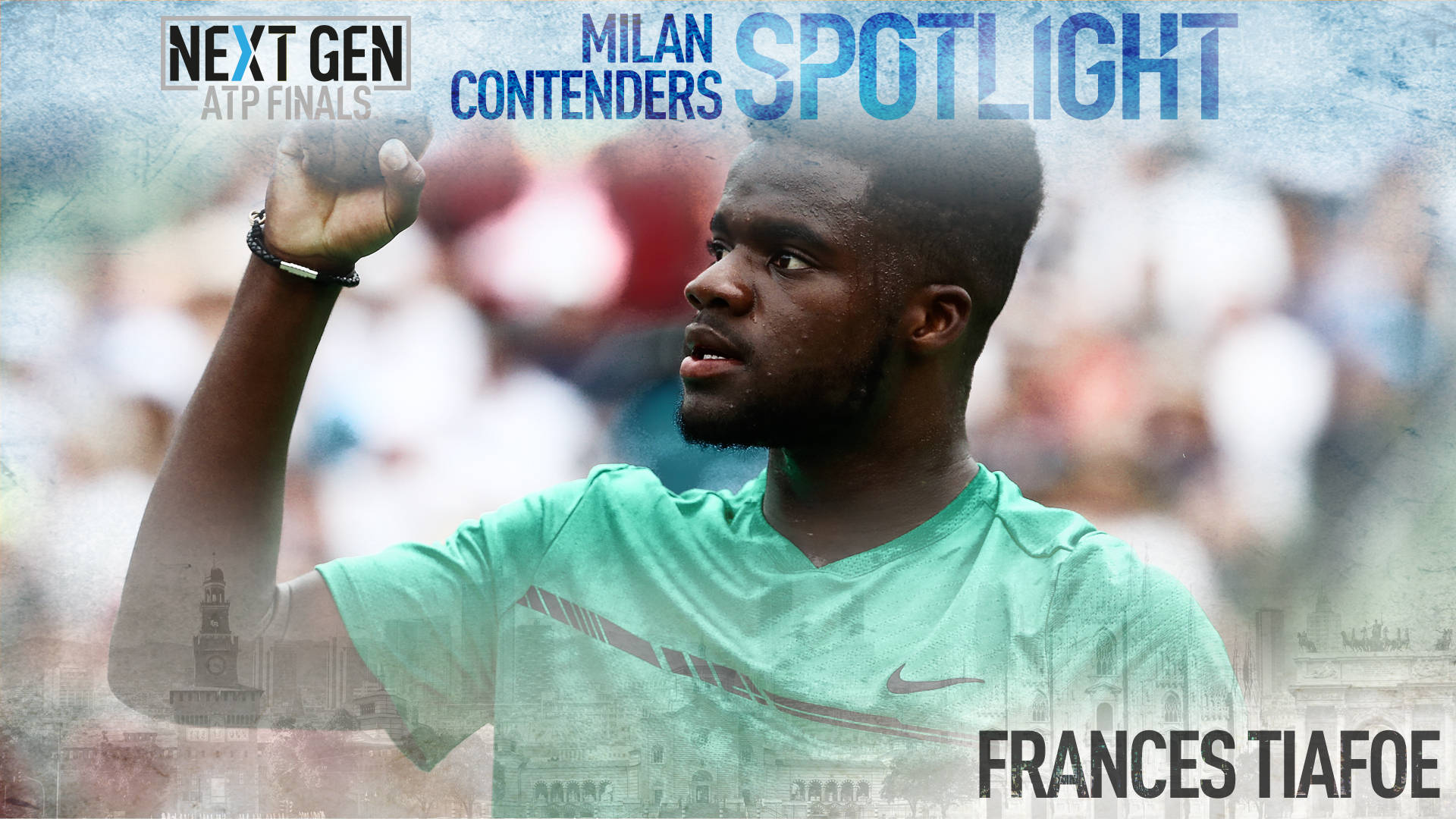 Frances Tiafoe, tennis player, green shirt, Full HD Desktop Wallpaper