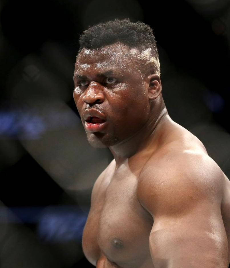 Francis Ngannou, muscular fighter, combat sports match, SD Phone Wallpaper