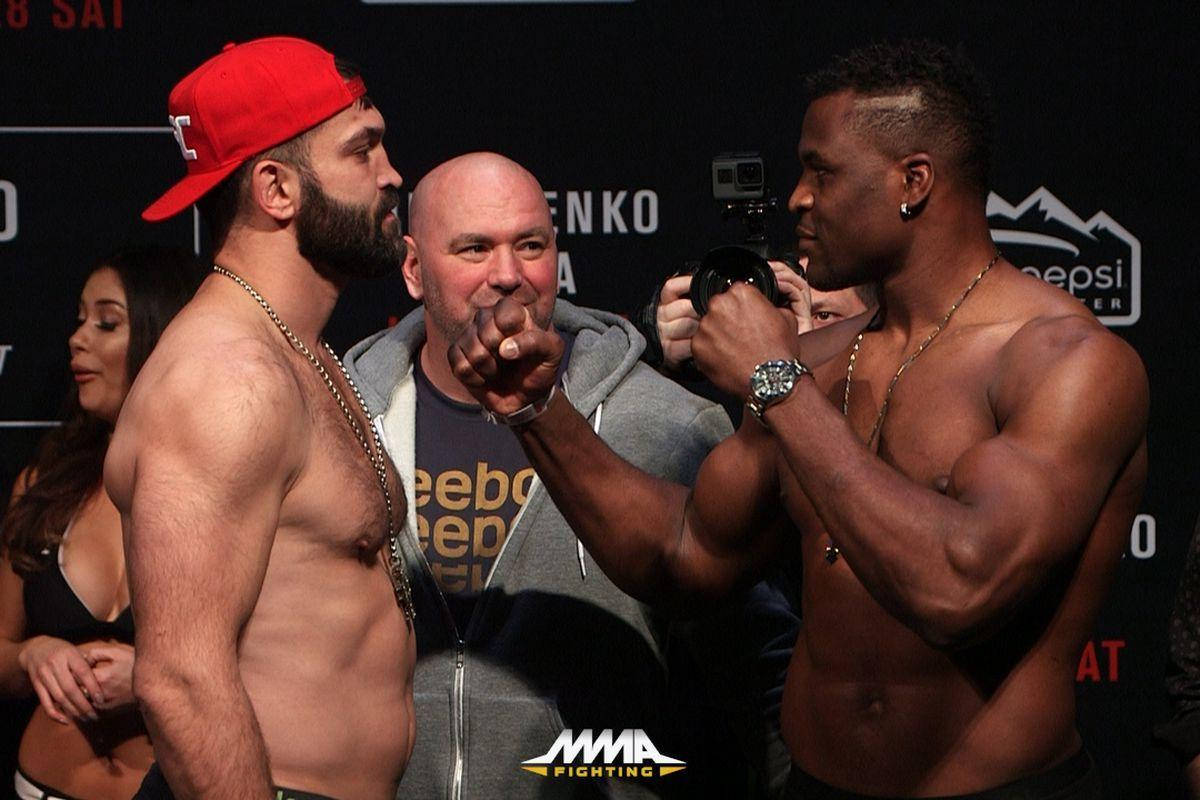 Francis Ngannou, MMA fighters, weigh-in, SD Desktop Wallpaper