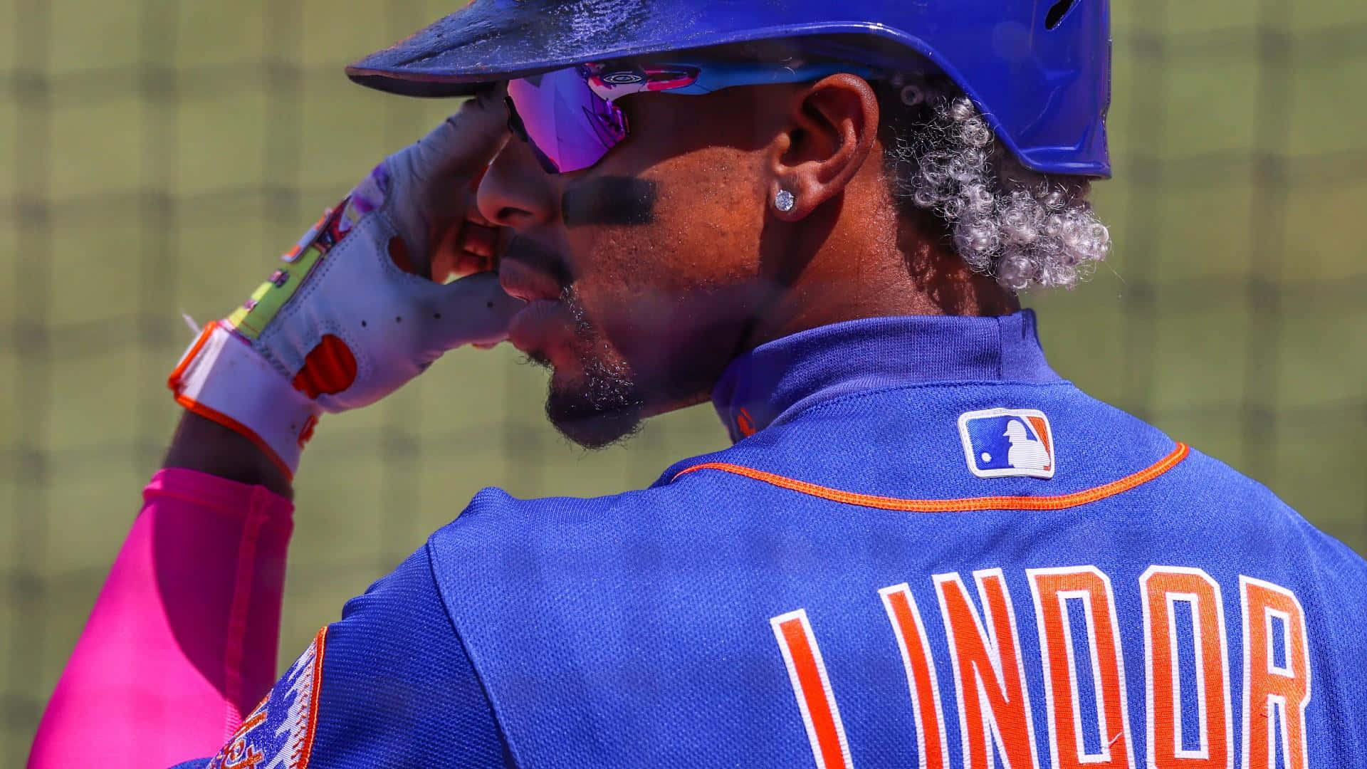 Francisco Lindor, blue Mets jersey, LINDOR, Full HD Desktop Wallpaper