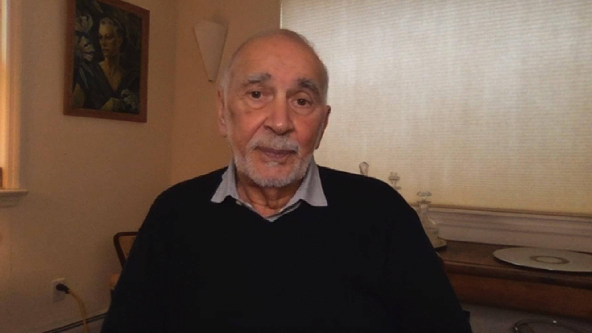 Frank Langella, white beard, black sweater, Full HD Desktop Wallpaper