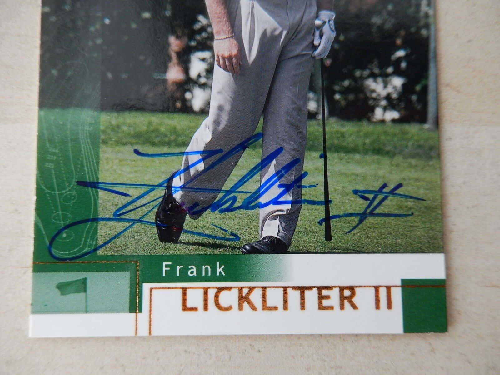 Frank Lickliter II, golf trading card, green, HD Desktop Wallpaper