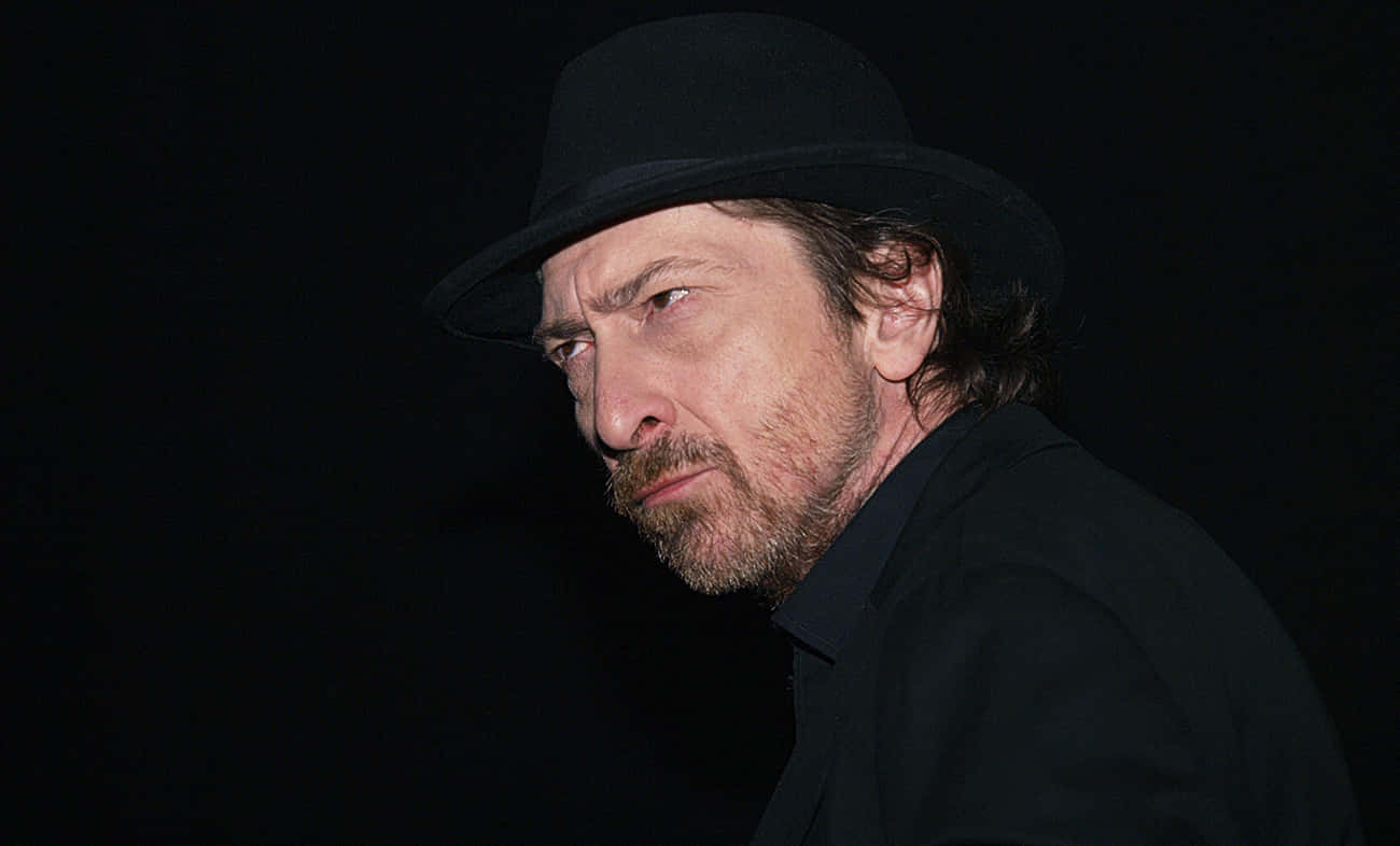 Frank Miller, black fedora, beard, HD Desktop Wallpaper