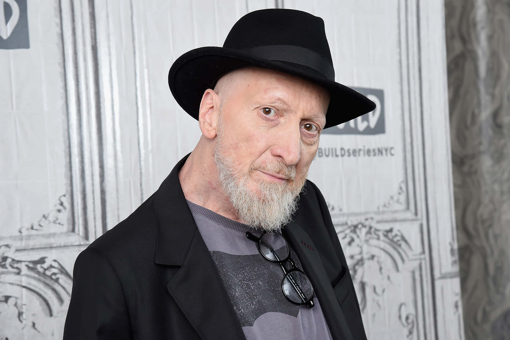 Frank Miller, bald man, white beard, Full HD Desktop Wallpaper