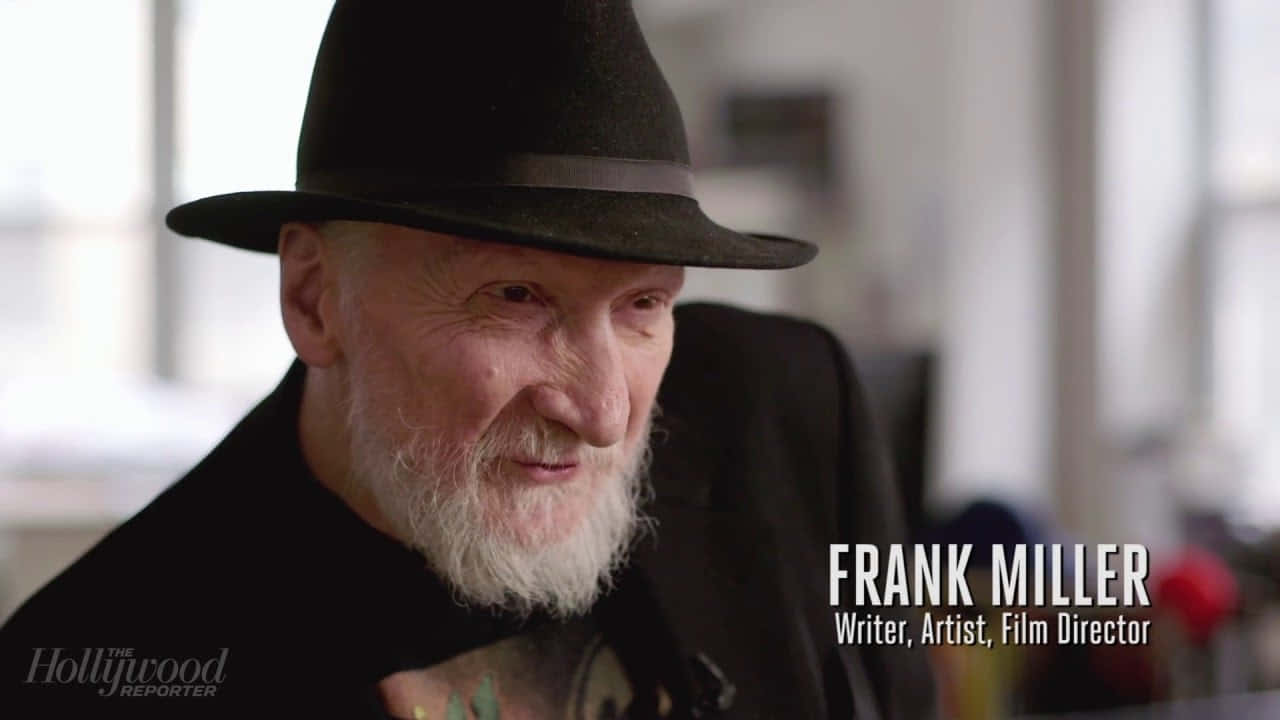 Frank Miller, white beard, black fedora, HD Desktop Wallpaper