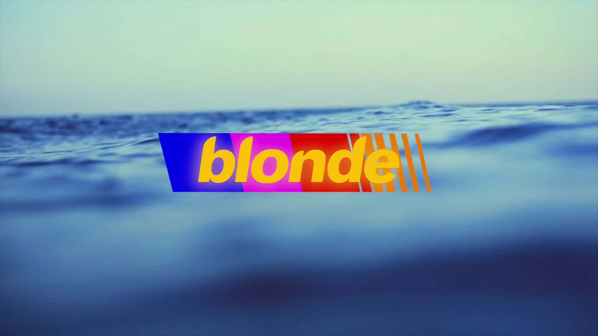 Frank Ocean Blonde, yellow, blue, Full HD Desktop Wallpaper