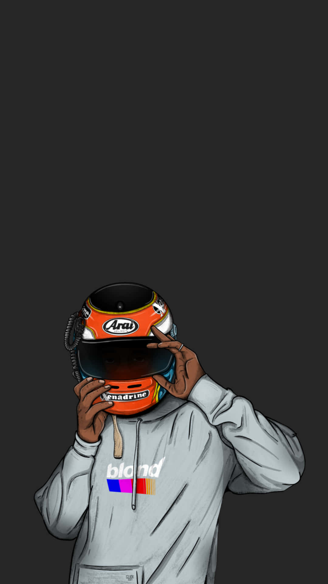 Frank Ocean, Blonde, grey hoodie, Full HD Phone Wallpaper