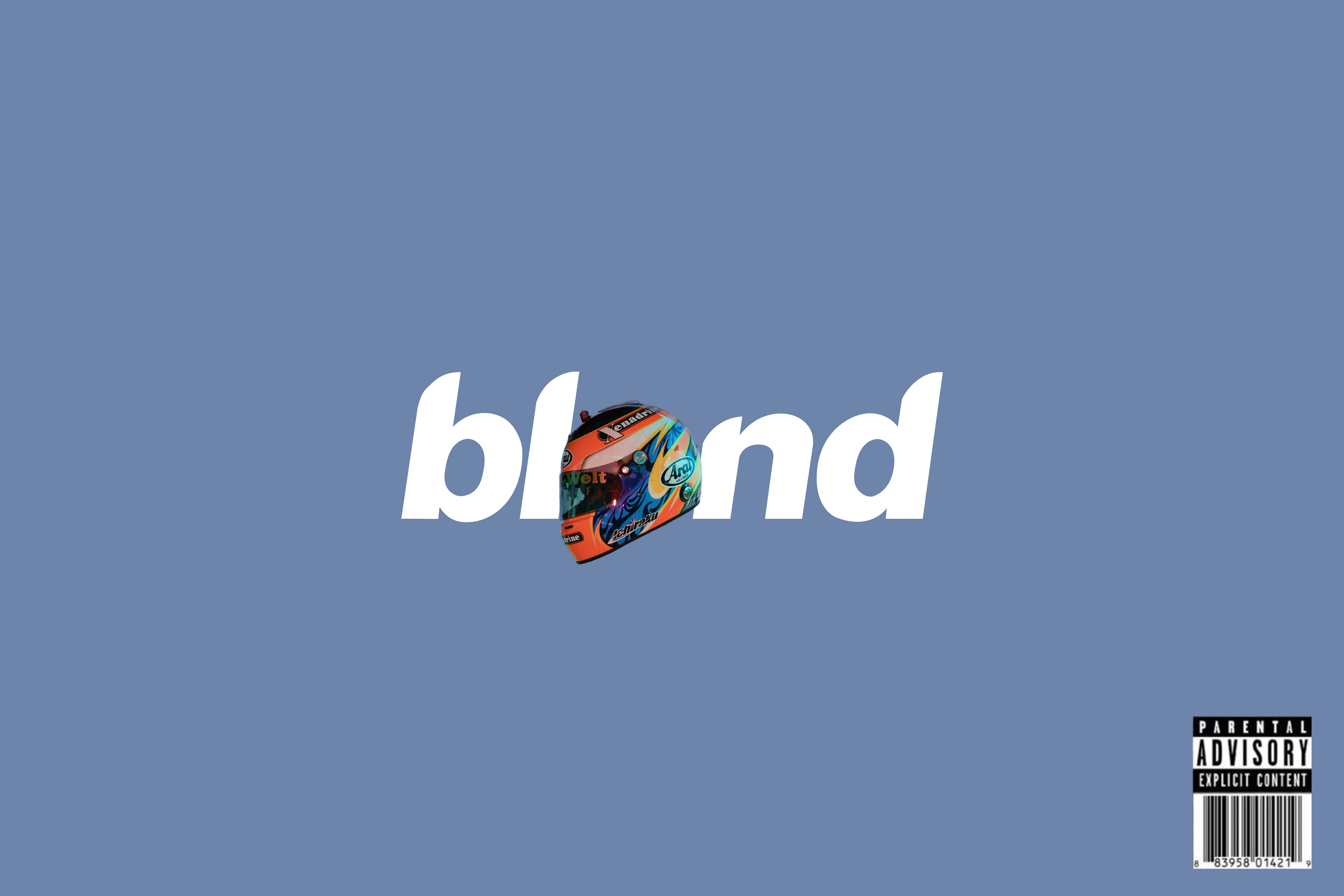 Frank Ocean Blonde, racing helmet, letter o, 5K Desktop Wallpaper