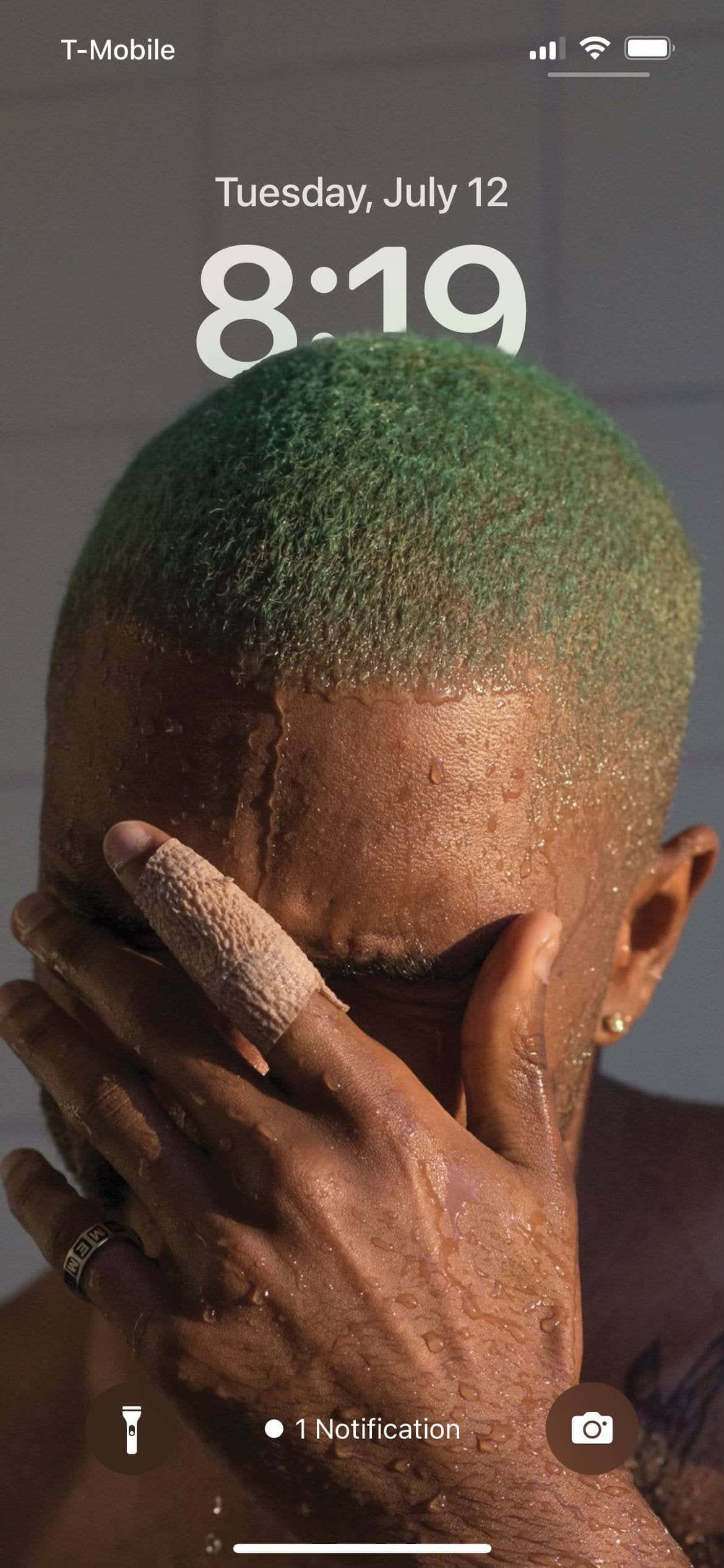 Frank Ocean, Blonde, green hair, Full HD Phone Wallpaper