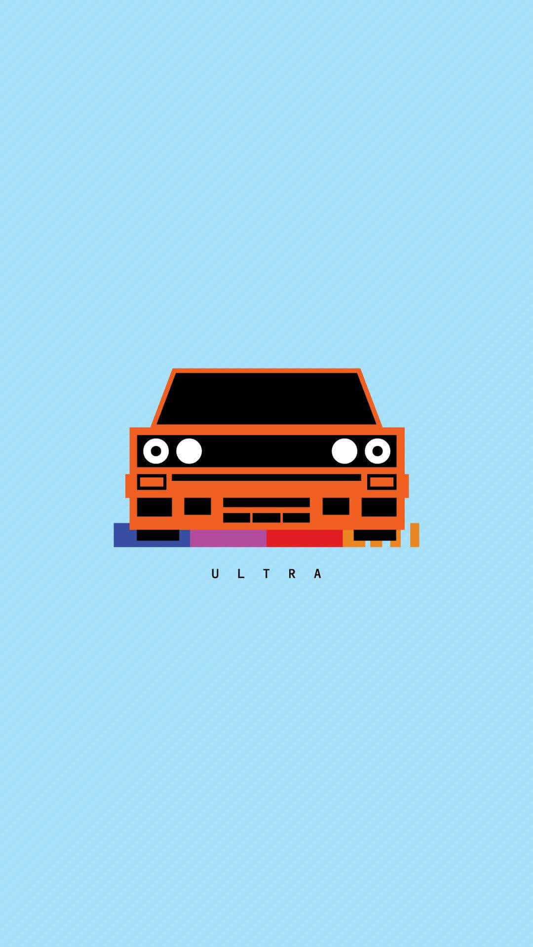 Frank Ocean Blonde, orange car, cartoon eyes, Full HD Phone Wallpaper