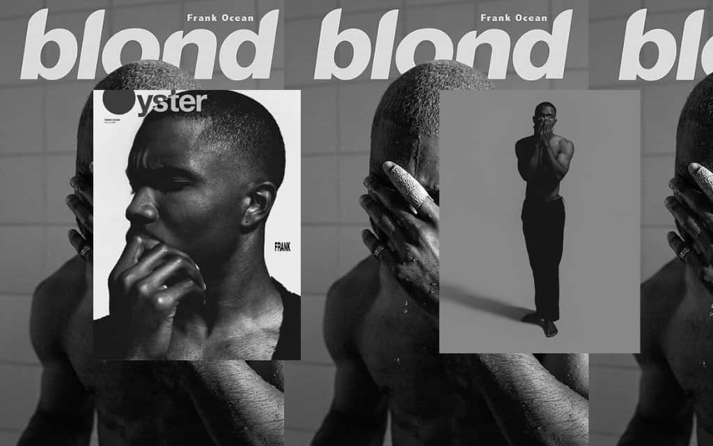 Frank Ocean, laptop, black and white collage, SD Desktop Wallpaper