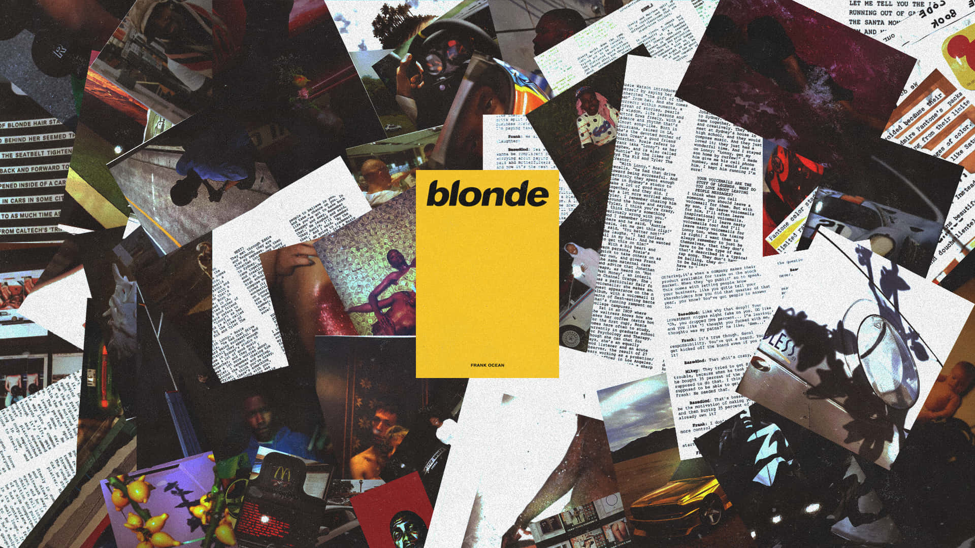 Frank Ocean, blonde, yellow album cover, Full HD Desktop Wallpaper