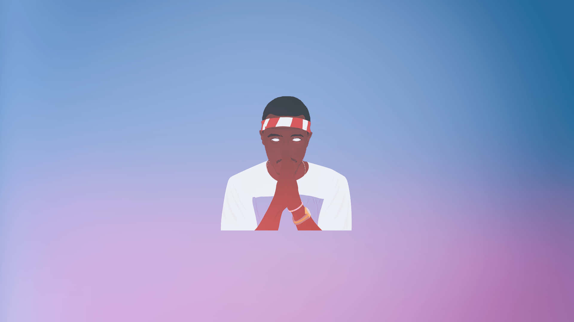 Frank Ocean, laptop, red and white headband, Full HD Desktop Wallpaper