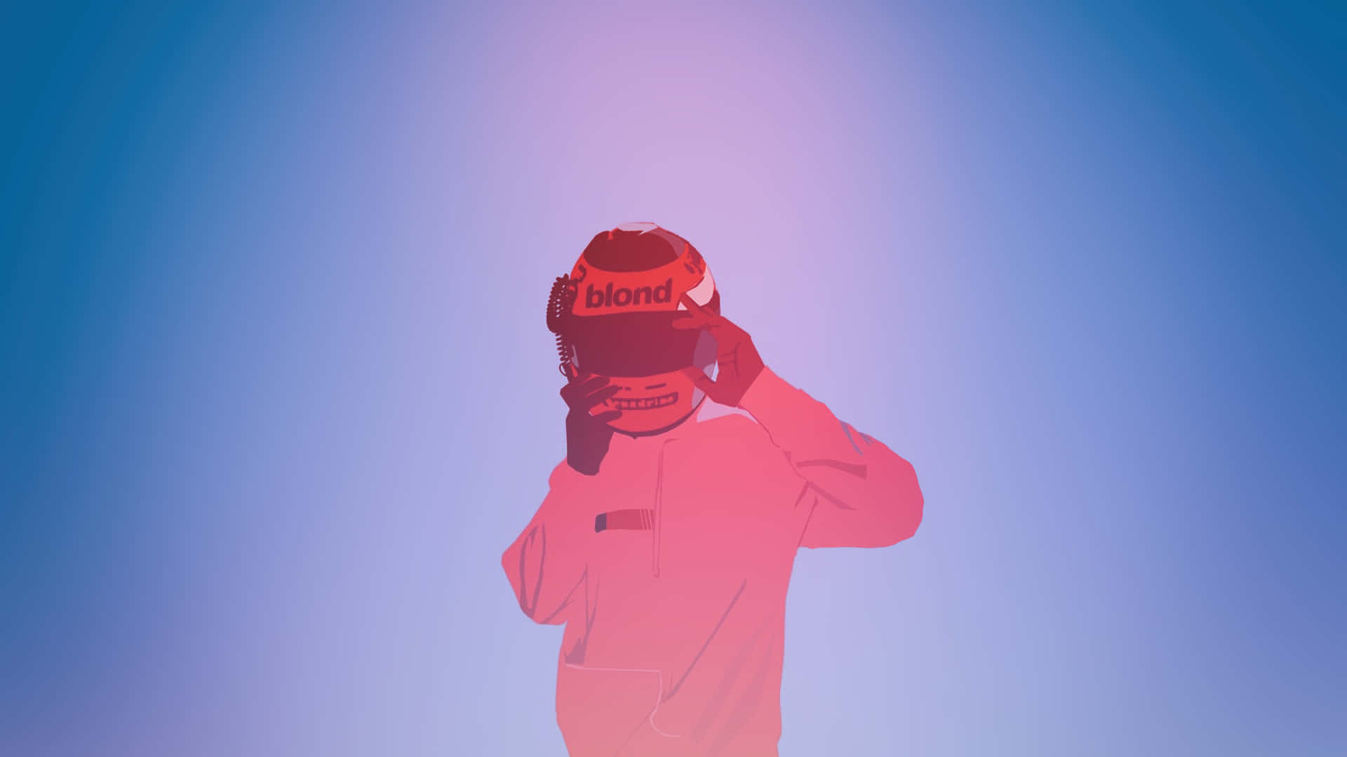 Frank Ocean, laptop, red hoodie, Full HD Desktop Wallpaper