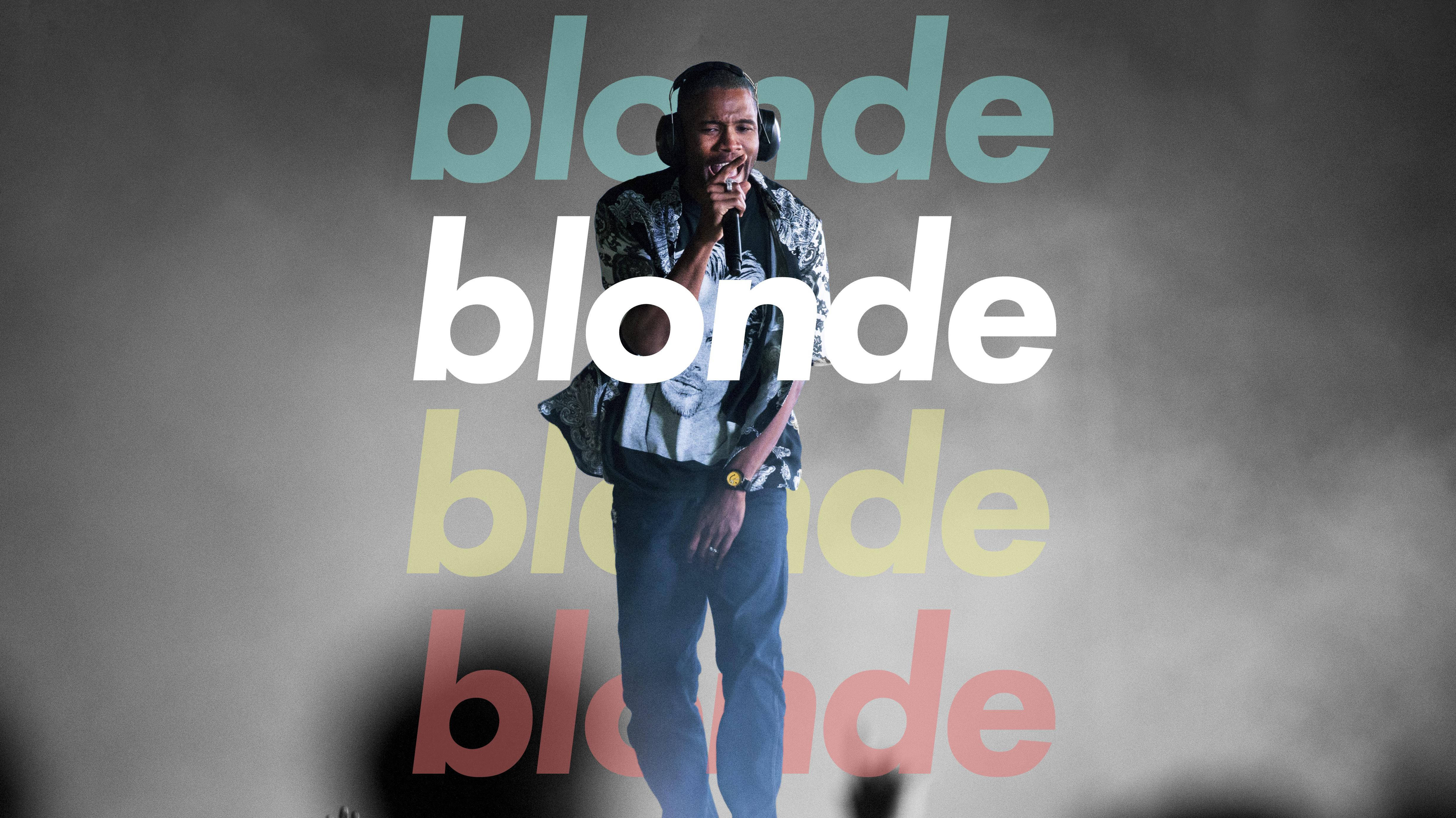 blonde, Frank Ocean, teal, 4K Desktop Wallpaper