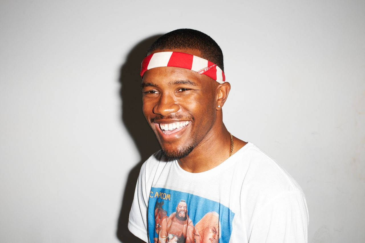Frank Ocean, red and white headband, graphic t-shirt, HD Desktop Wallpaper