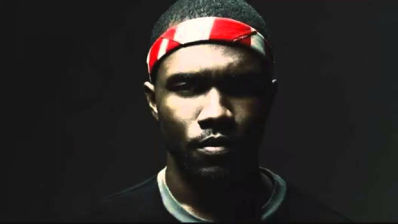 Frank Ocean, red and white headband, dark background, HD Desktop Wallpaper