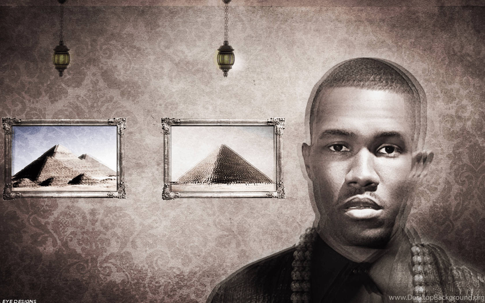 Frank Ocean, dark shirt, textured wall, HD Desktop Wallpaper