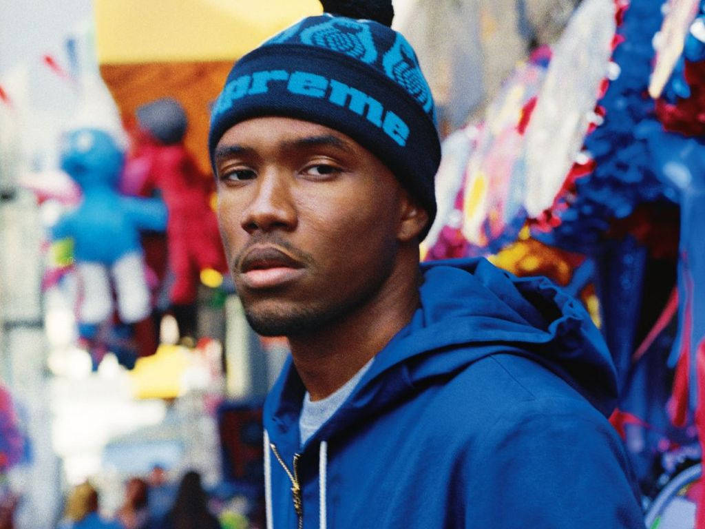 Frank Ocean, blue Supreme beanie, blue hoodie, SD Desktop Wallpaper