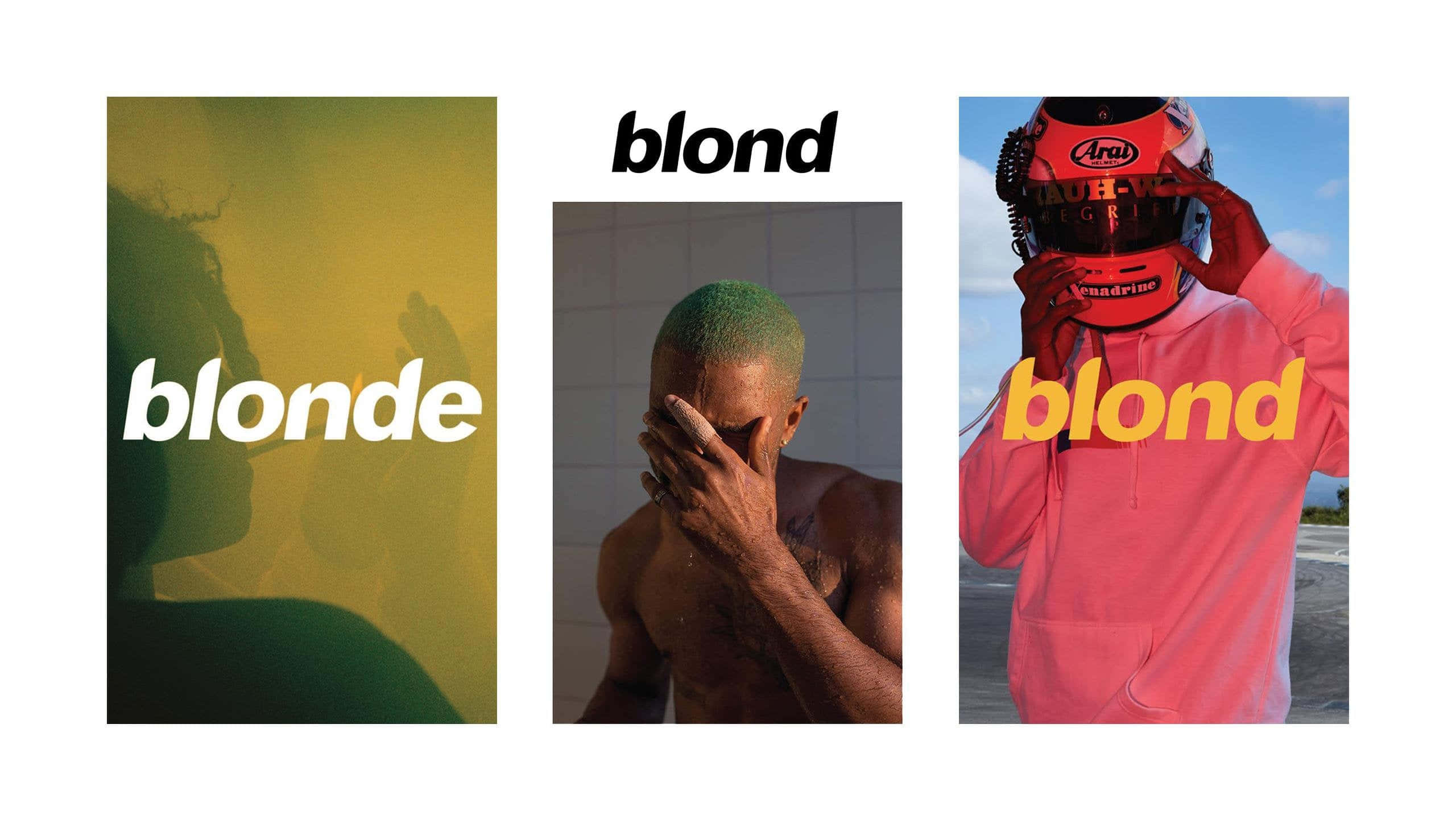 Frank Ocean, Blonde, green hair, 2K Desktop Wallpaper