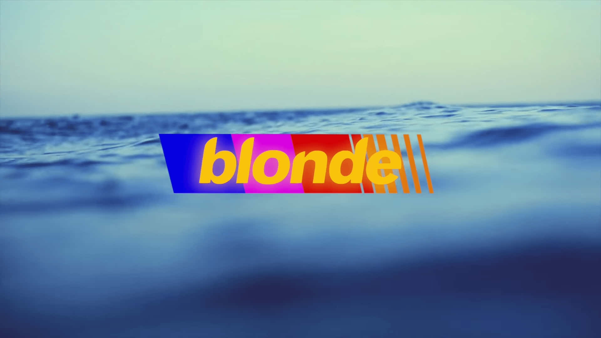 Blonde, Frank Ocean, yellow letters, Full HD Desktop Wallpaper