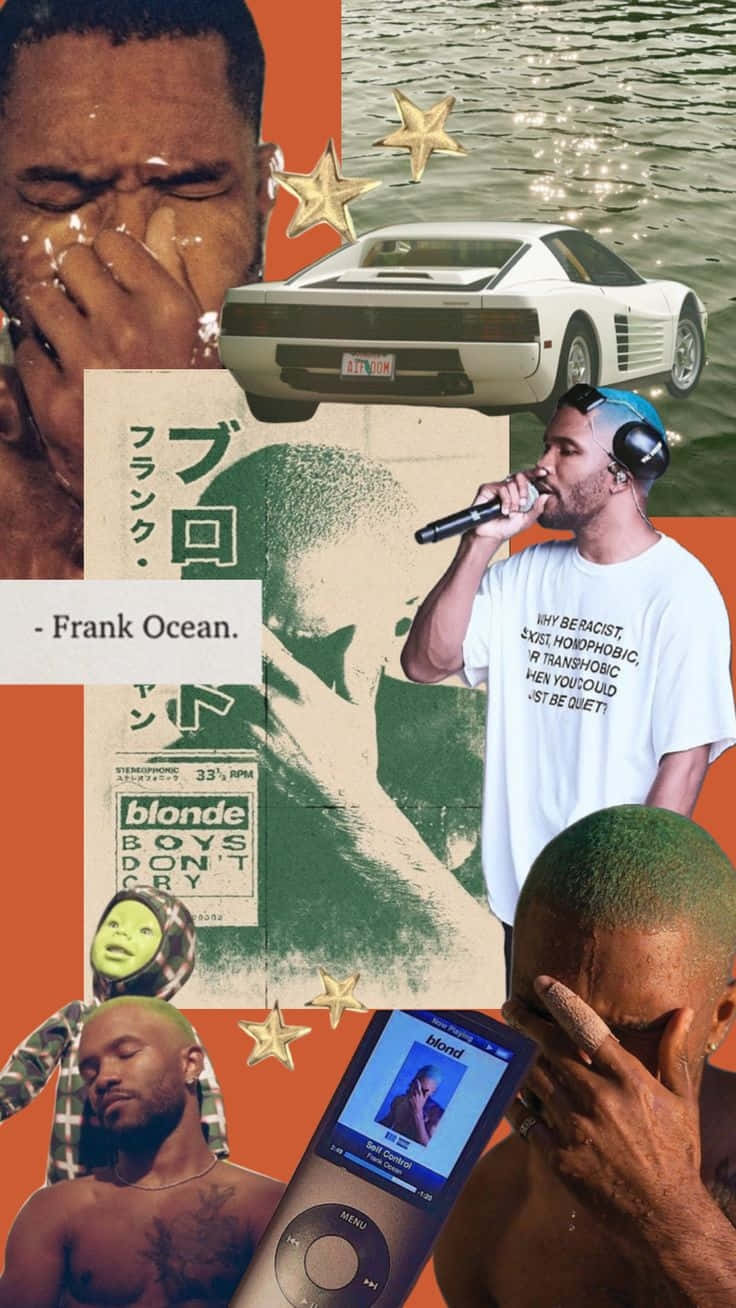 Frank Ocean, white sports car, iPod, HD Phone Wallpaper