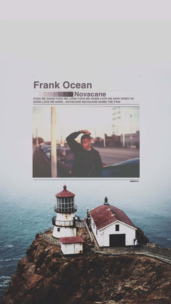 Frank Ocean, lighthouse, rocky cliff, HD Phone Wallpaper