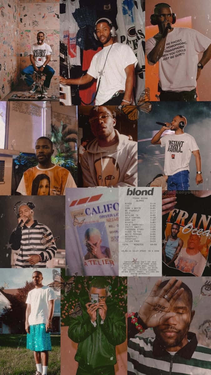 Frank Ocean, hip hop artists, branded tees, SD Phone Wallpaper