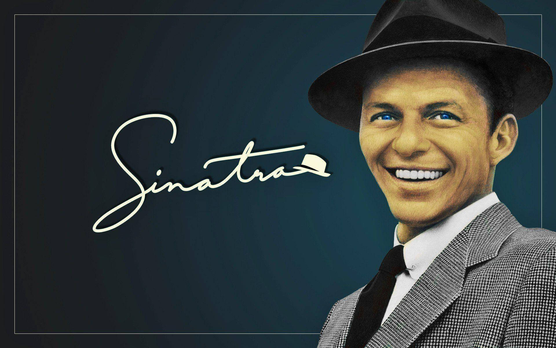 Frank Sinatra, fedora, suit, Full HD Desktop Wallpaper