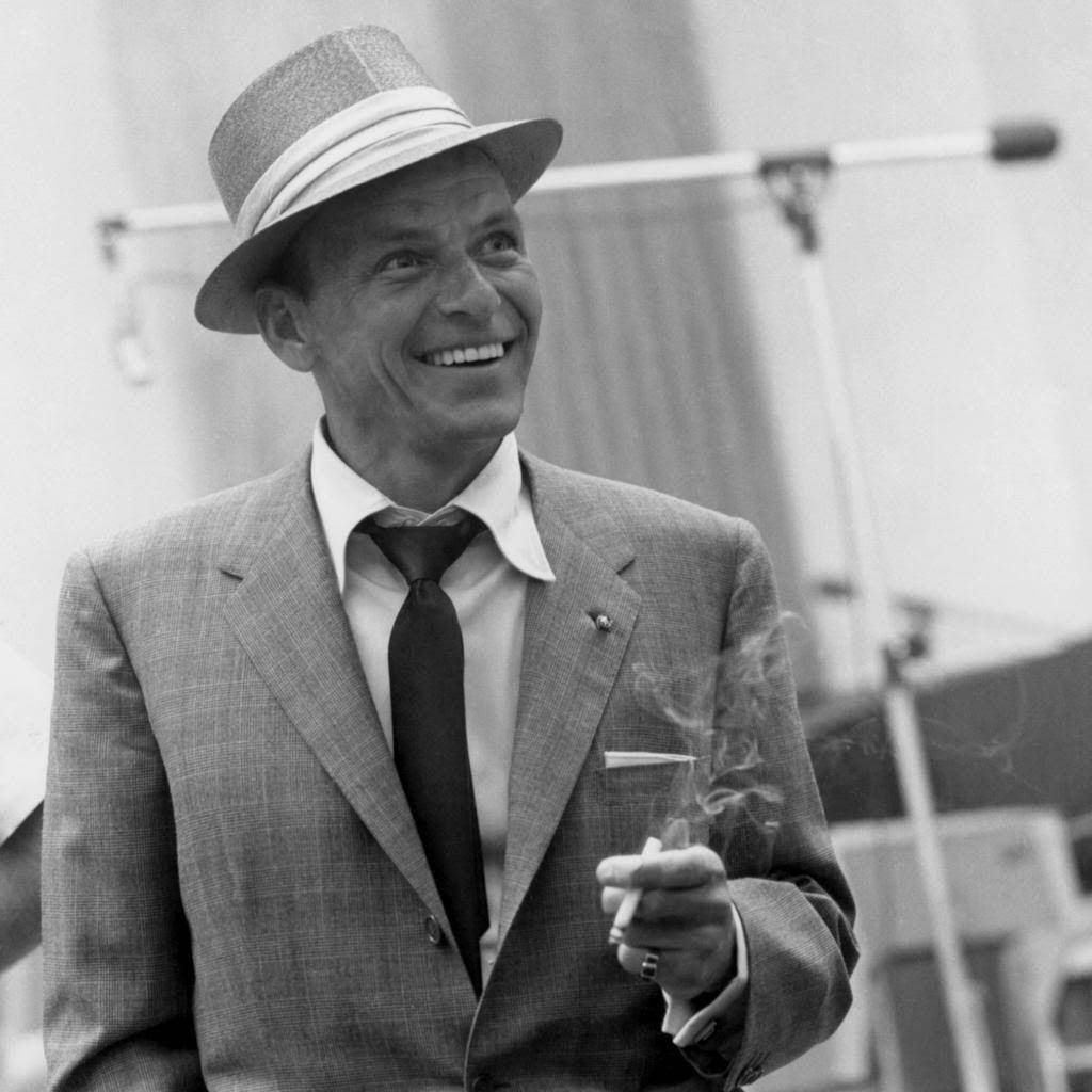 Frank Sinatra, fedora, suit, SD Desktop Wallpaper