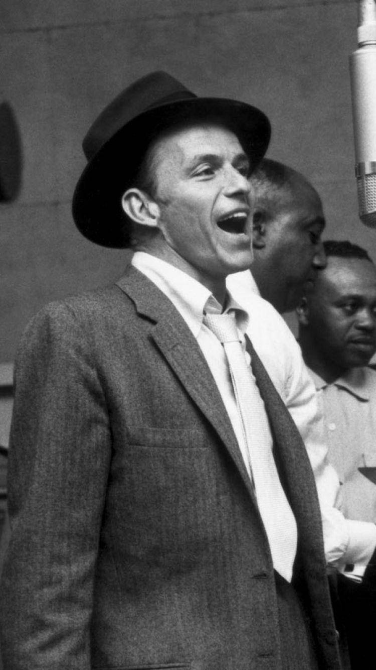 Frank Sinatra, fedora, suit, HD Phone Wallpaper