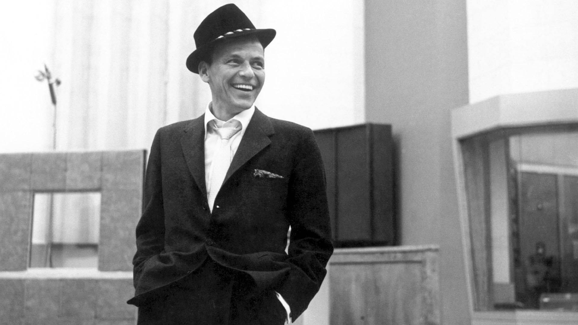 Frank Sinatra, fedora, suit, Full HD Desktop Wallpaper