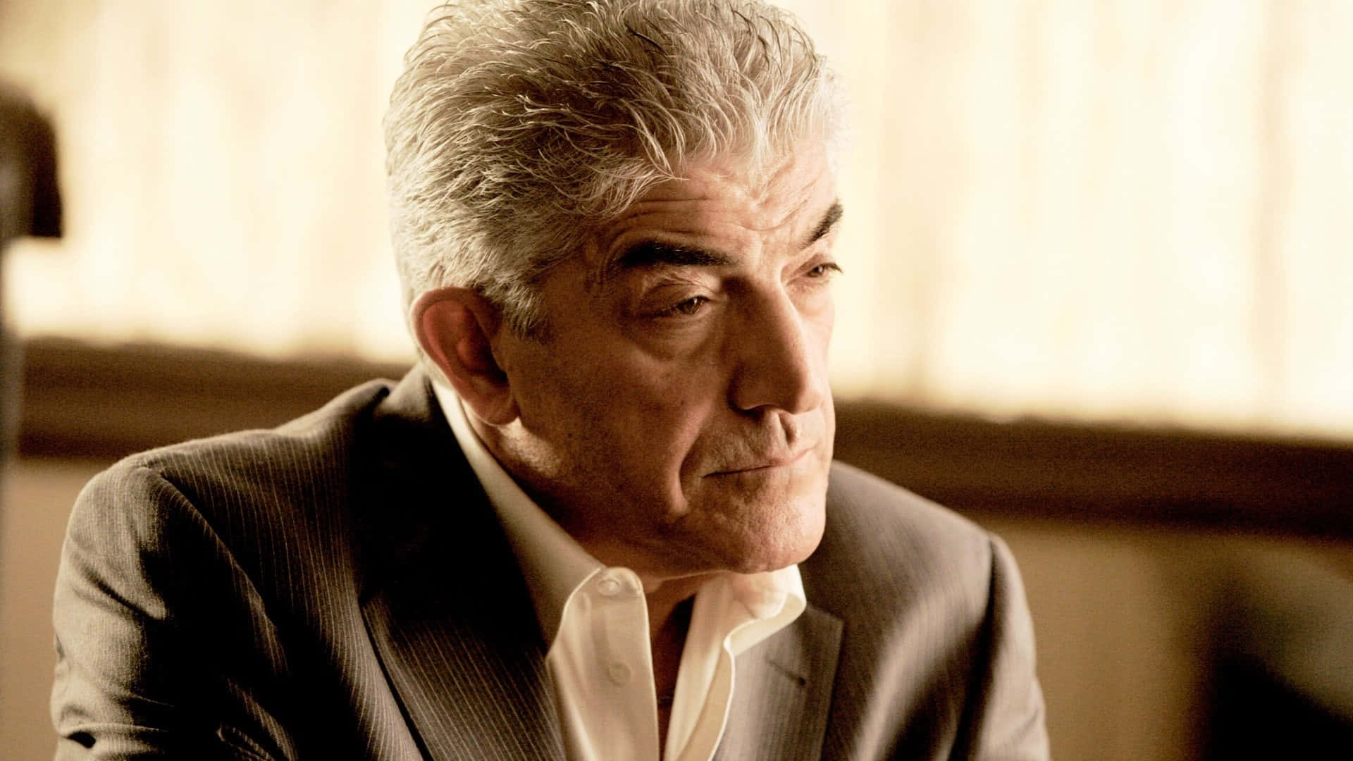 Frank Vincent, gray hair, pinstripe suit, Full HD Desktop Wallpaper