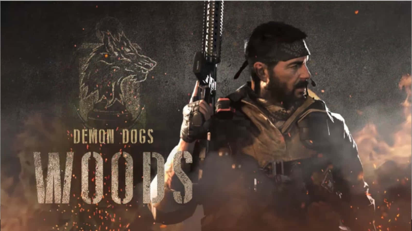 Frank Woods, rifle, smoky battlefield chaos, HD Desktop Wallpaper
