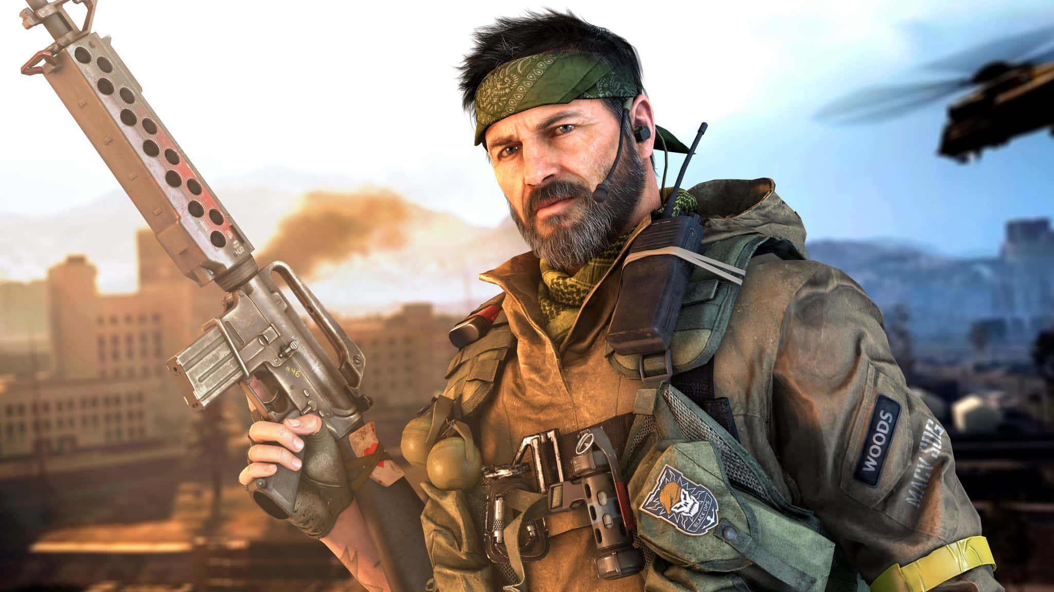 Frank Woods, tactical gear, rifle, Full HD Desktop Wallpaper