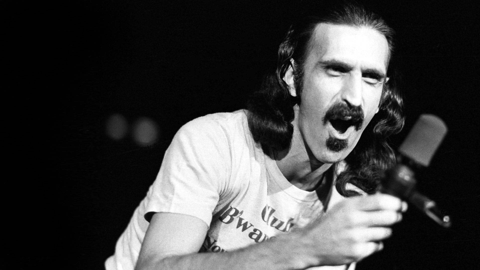 Frank Zappa, microphone, stage, Full HD Desktop Wallpaper