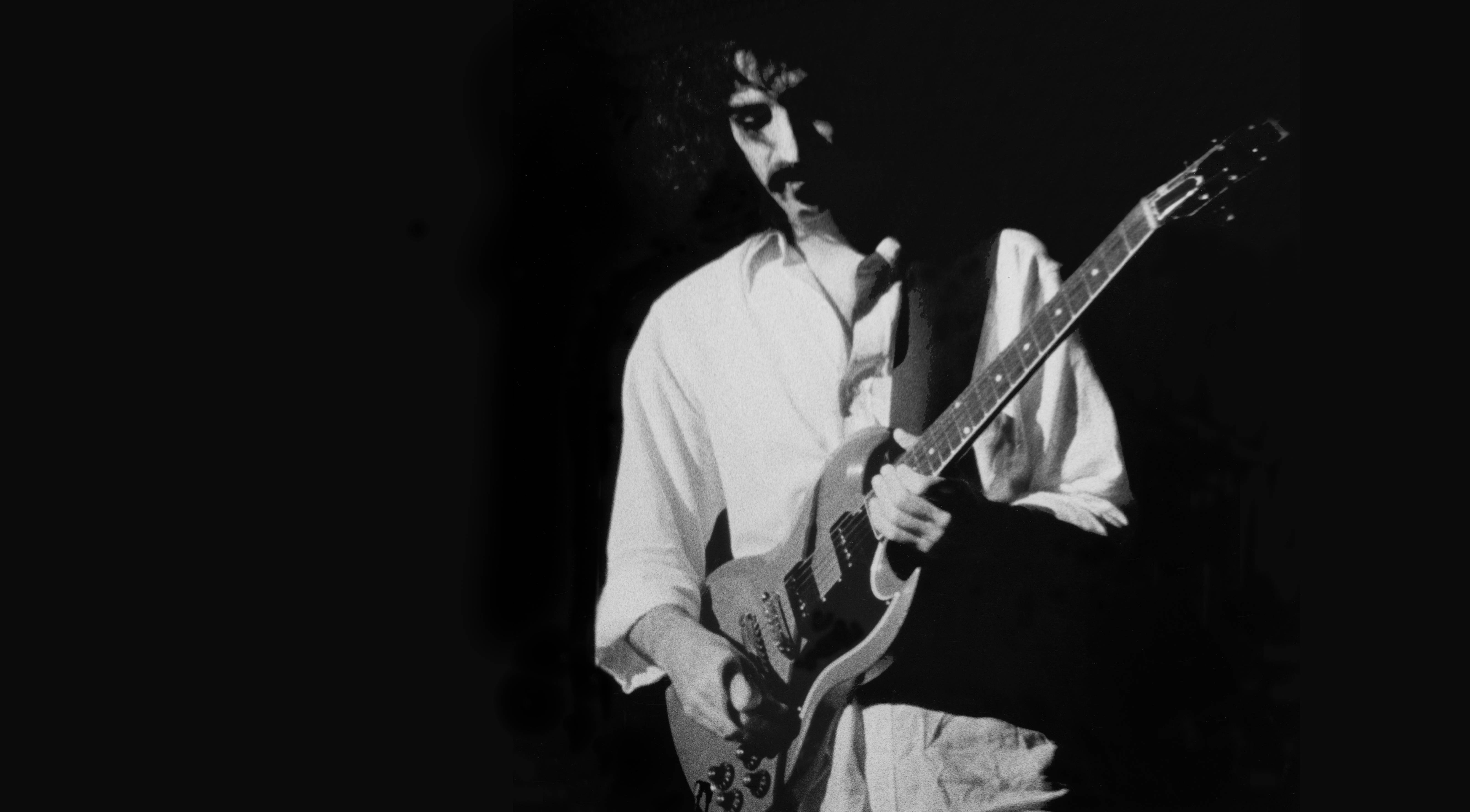 Frank Zappa, curly hair, electric guitar, 5K Desktop Wallpaper