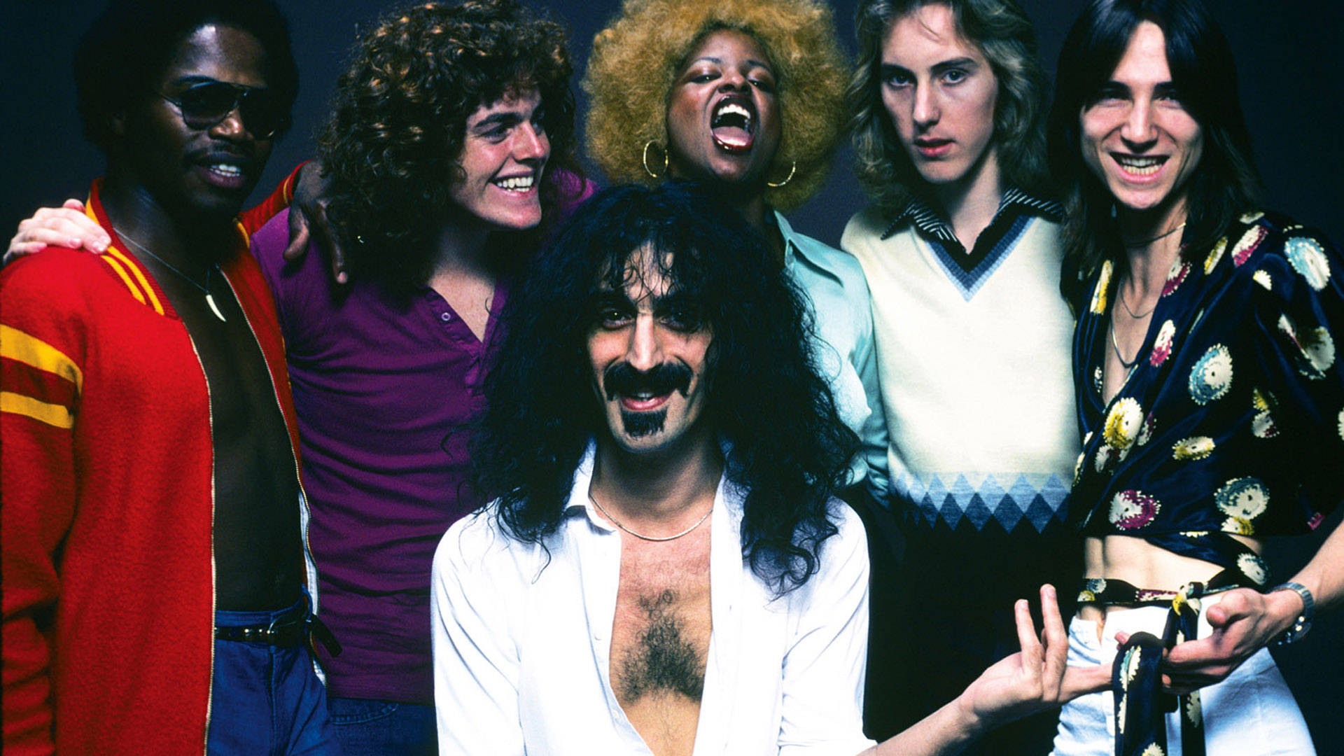 Frank Zappa, 1970s rock band, flamboyant clothing, Full HD Desktop Wallpaper