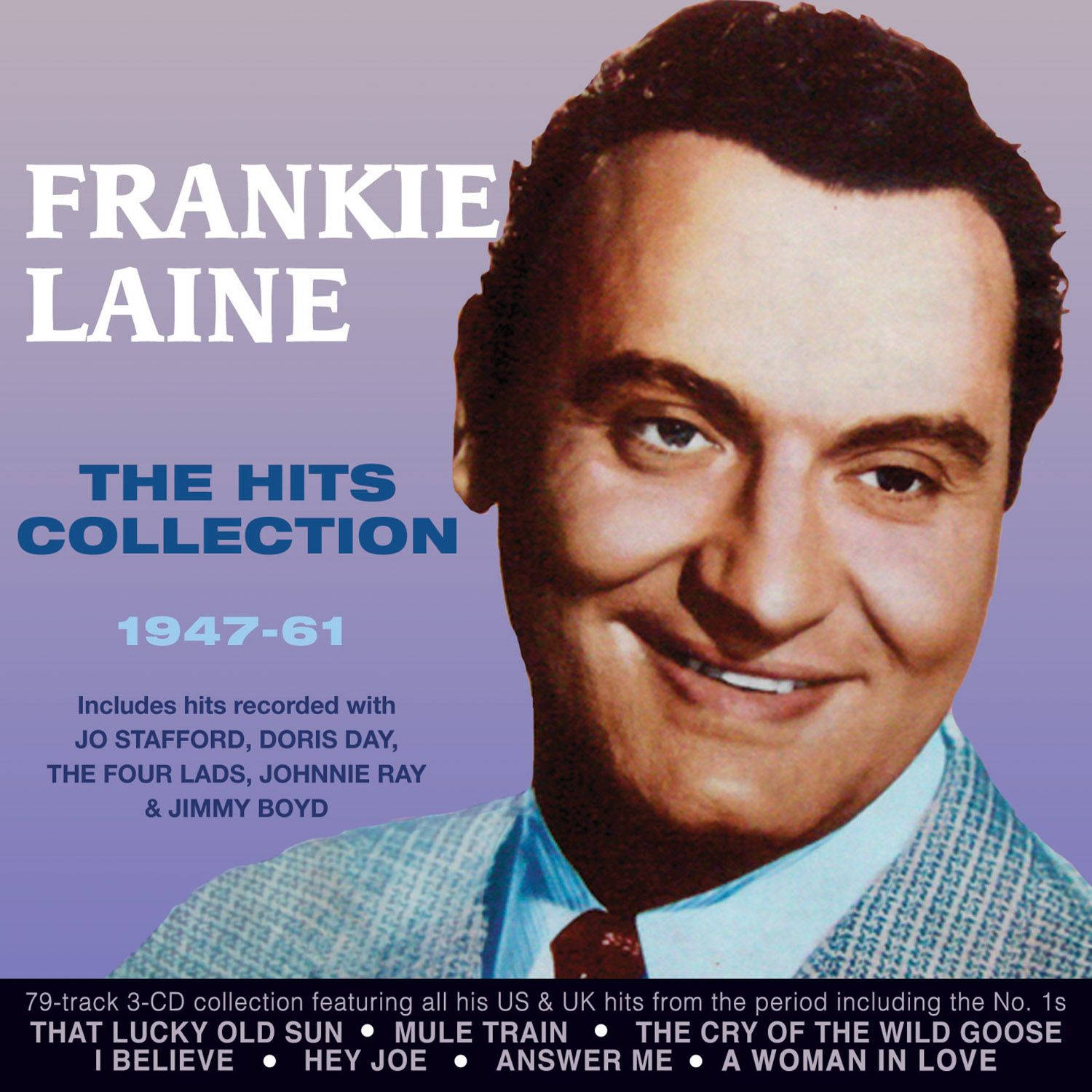Frankie Laine, The Hits Collection Album, purple gradient background, HD Desktop Wallpaper